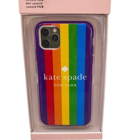 Kate Spade New York iPhone 11 Pro Max Case Rainbow Logo Pride NIB - Picture 8 of 8